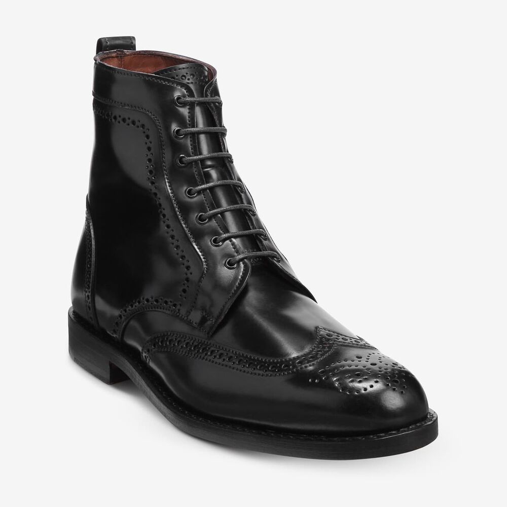 Allen Edmonds Dalton Shell Cordovan Kleid Stiefel Herren Schwarz | Deutschland-9258613