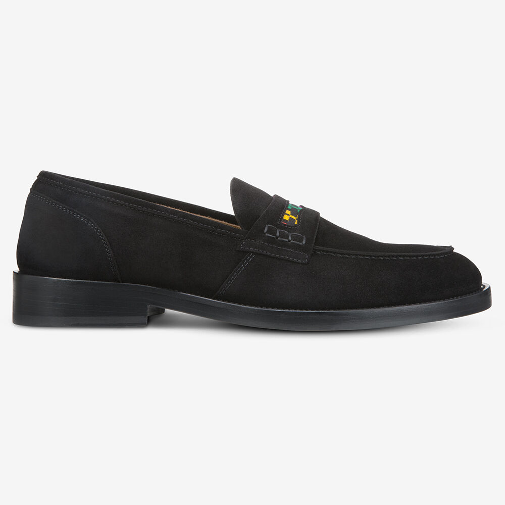 Allen Edmonds Bolama Wildleder Loafers Herren Schwarz | Deutschland-0173562