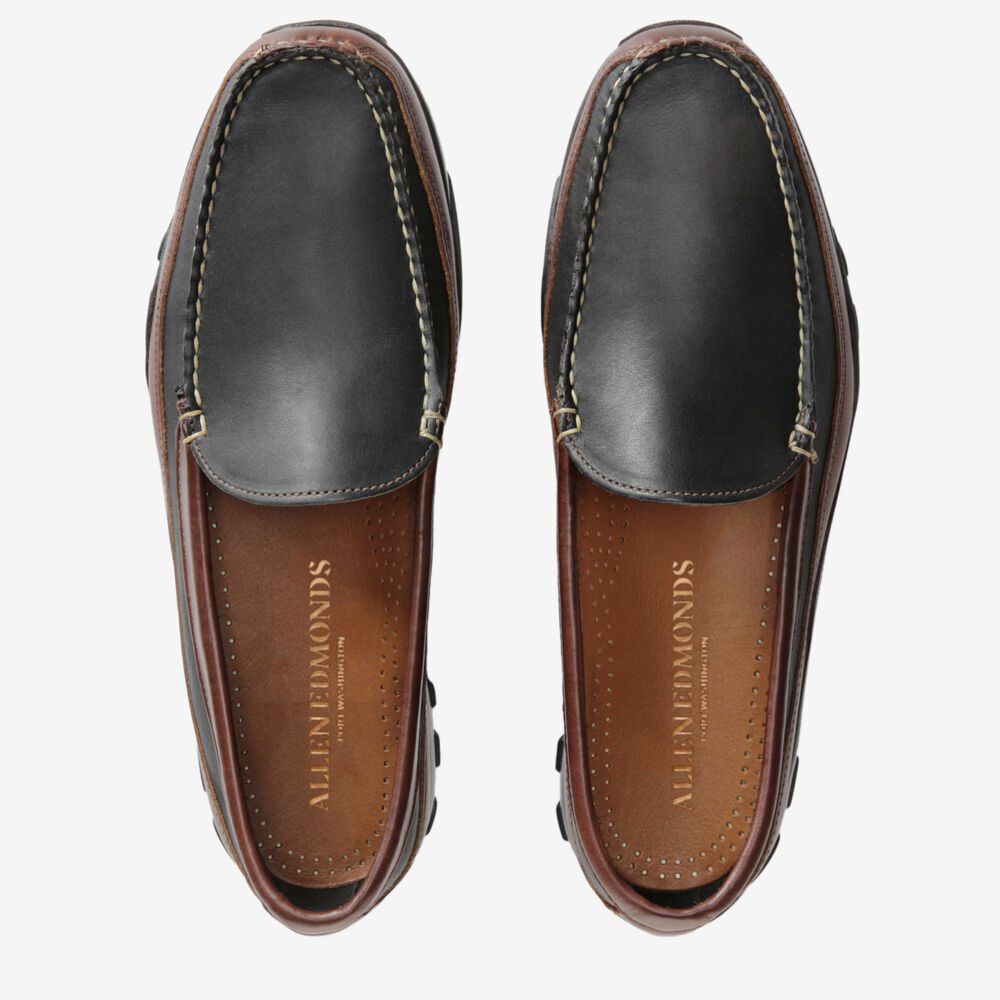 Allen Edmonds Boulder Venetian Loafers Herren Schwarz Braun | Deutschland-8754613