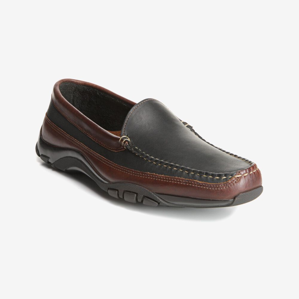 Allen Edmonds Boulder Venetian Loafers Herren Schwarz Braun | Deutschland-8754613