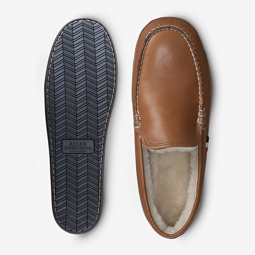 Allen Edmonds Edison Slipper Herren Braun | Deutschland-0469821