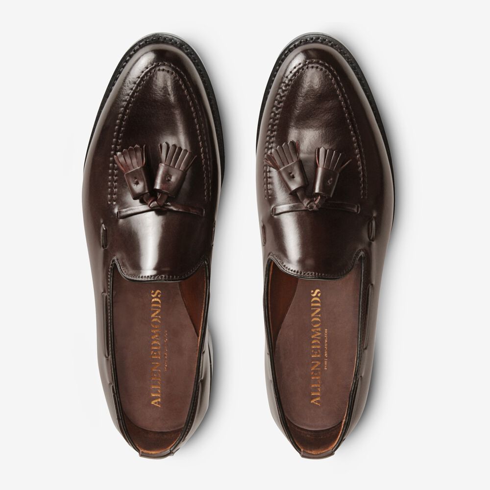 Allen Edmonds Grayson Shell Cordovan Loafers Herren Braun | Deutschland-5412690