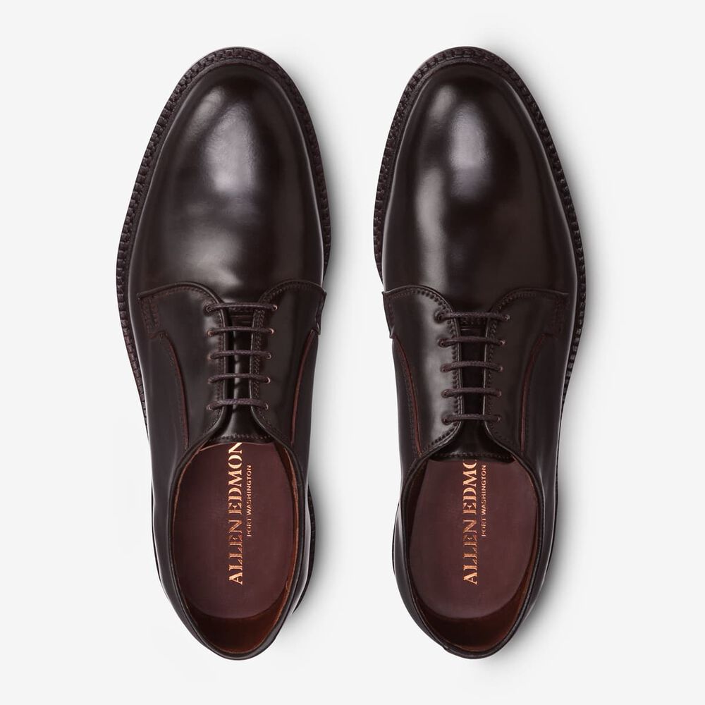 Allen Edmonds Leeds Shell Cordovan Lederschuhe Herren Braun | Deutschland-1962074