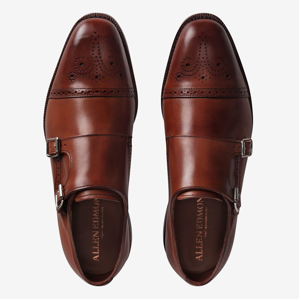 Allen Edmonds St. John's Lederschuhe Herren Dunkelrot | Deutschland-0815263