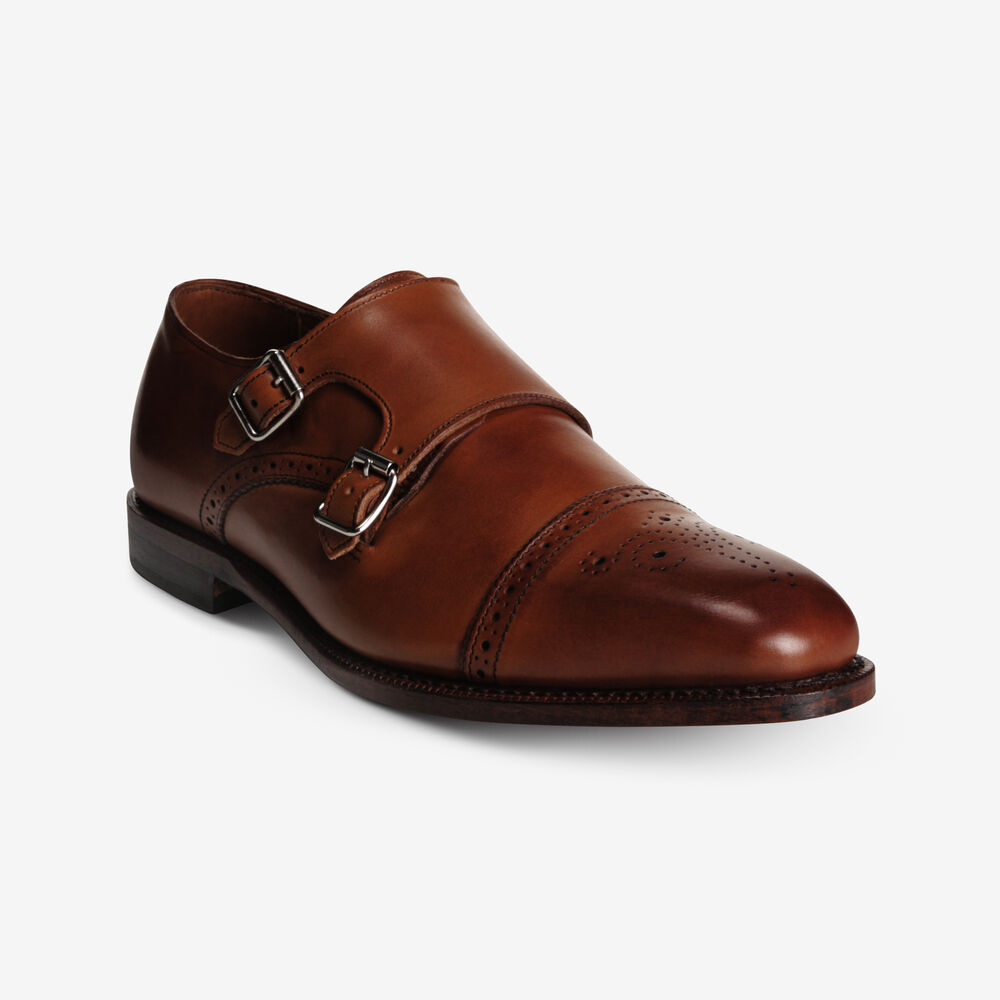 Allen Edmonds St. John\'s Lederschuhe Herren Dunkelrot | Deutschland-0815263